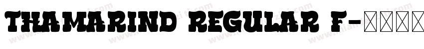 Thamarind Regular f字体转换